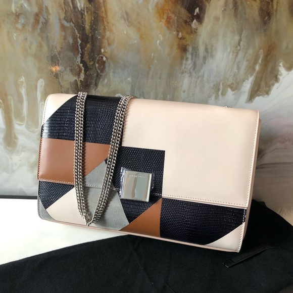 Hugo Boss Runway Munich Patchwork Chain Flap Bag - Picture 2 of 8